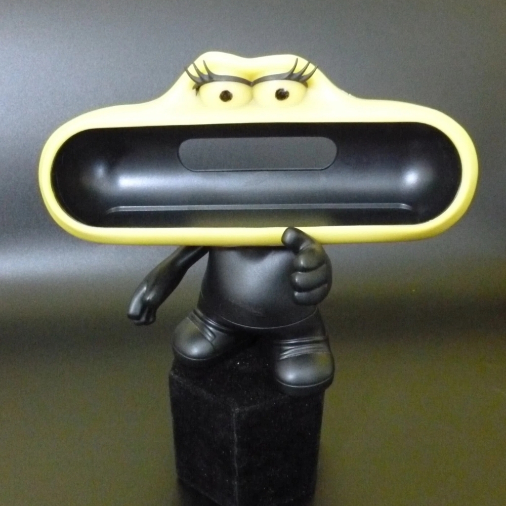 Beats By DR Dre Pill Speaker Dude Holder  ~ Stand Only ~Black & Yellow Rare